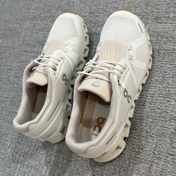 On Running Cloud 6 Sneakers Athletic Women 6.5 Pearl White Lightweight Comfort - Picture 7 of 9